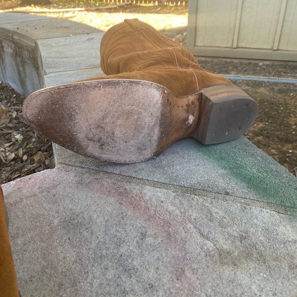 Rockin Leather Suede Cowboy Boots - Picture 6 of 12